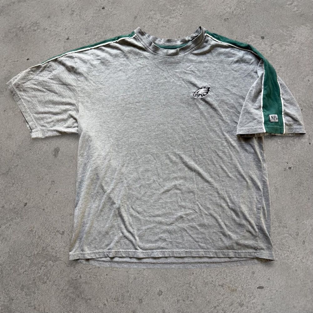 Vintage 1990’s Eagles Embroidered Two Tone Shirt Striped Men’s Size XL